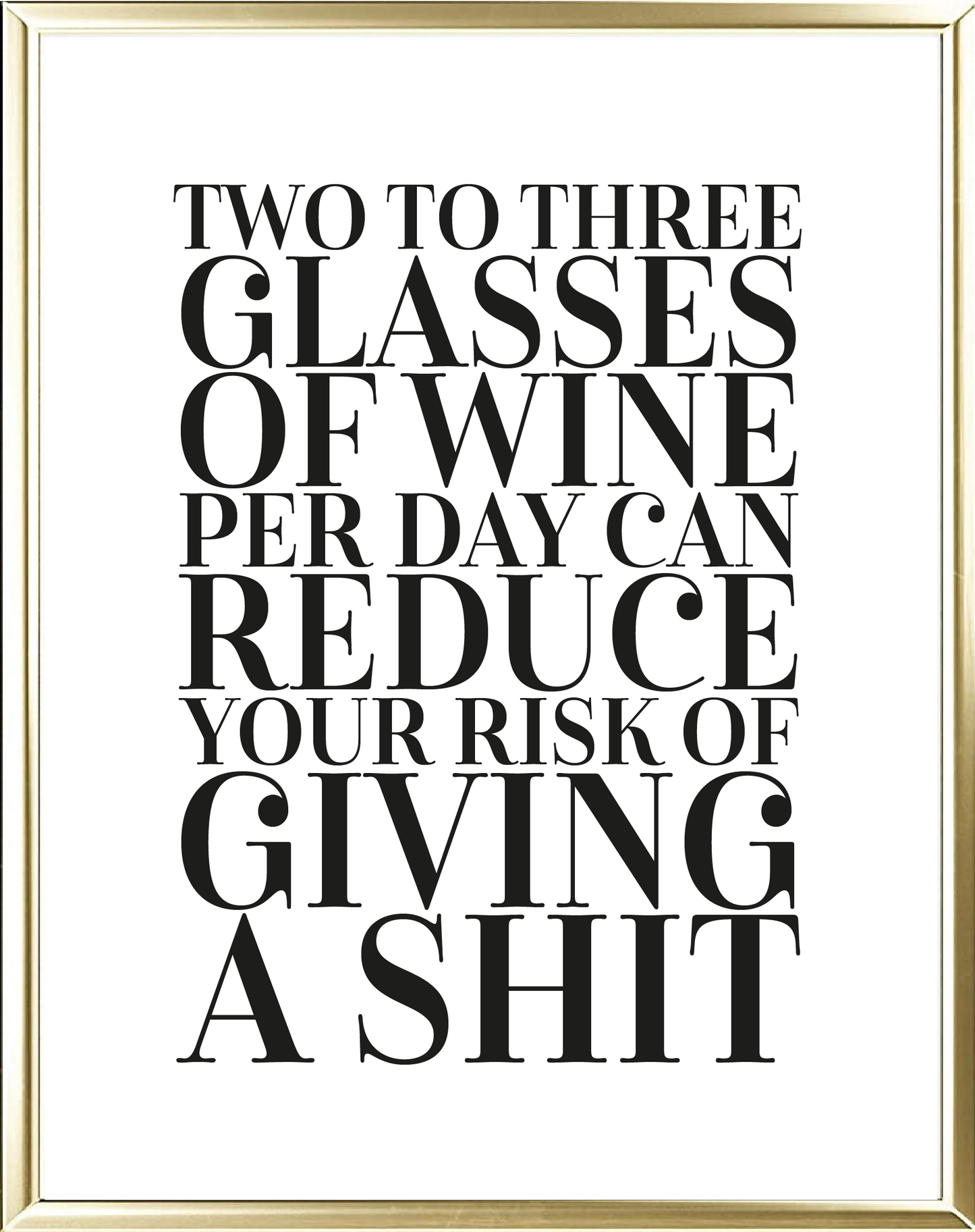 Reduce Your Risk Foil Wall Print