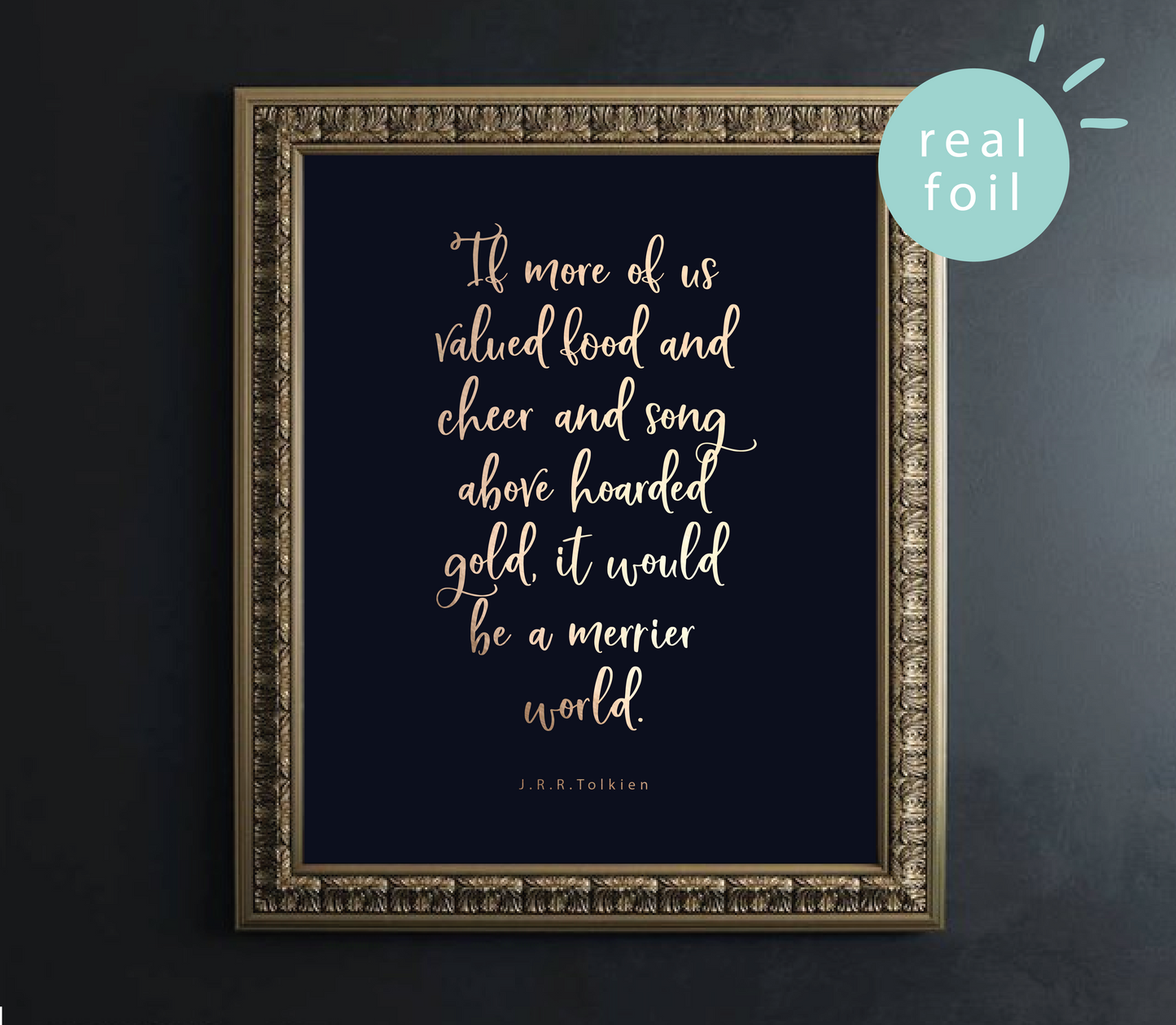 Hoarded Gold Foil Wall Print