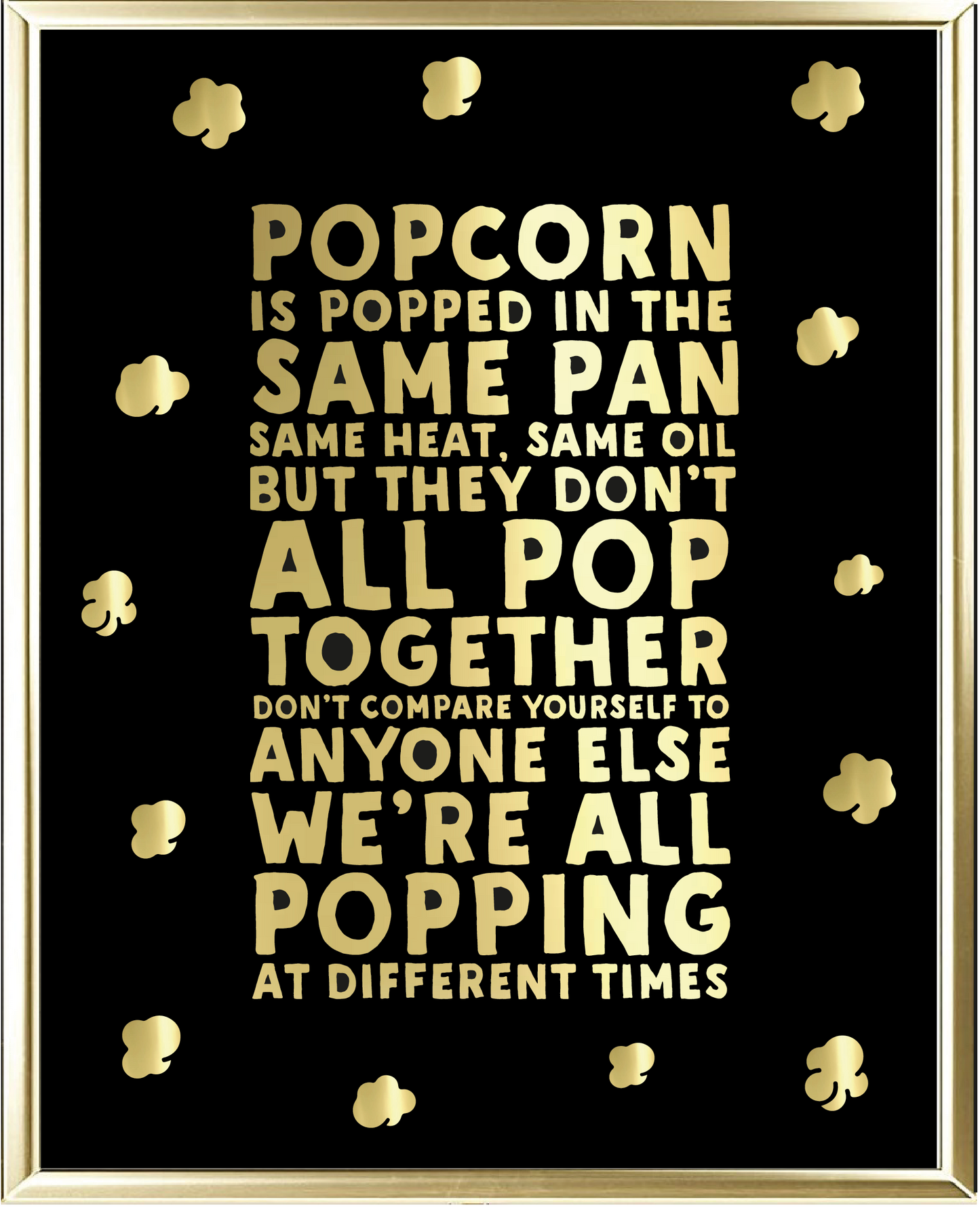 Popcorn Foil Wall Print