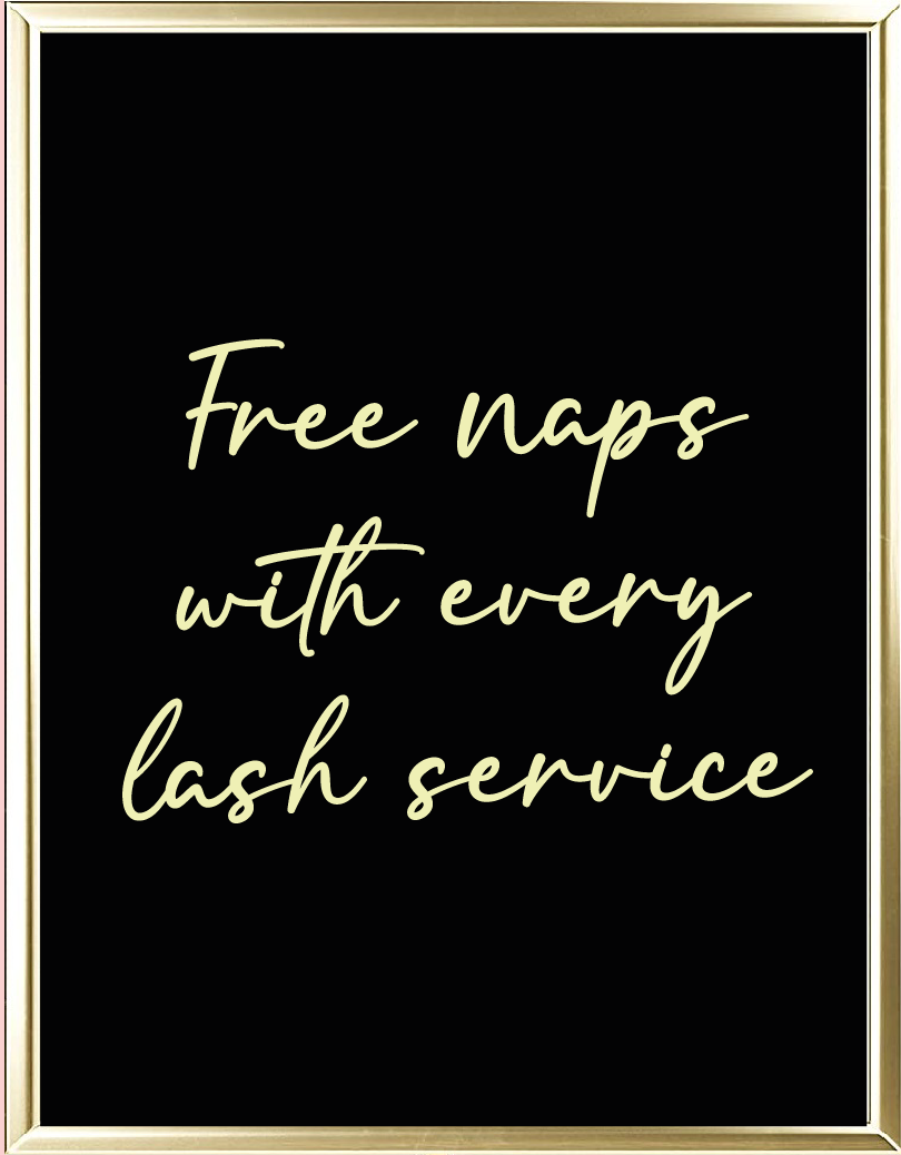 Free Naps Foil Wall Print