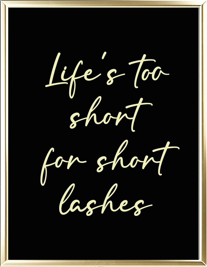 Life's Too Short Foil Wall Print