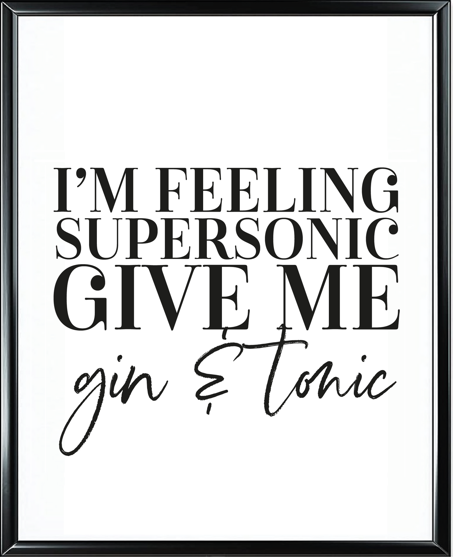 Supersonic Foil Wall Print