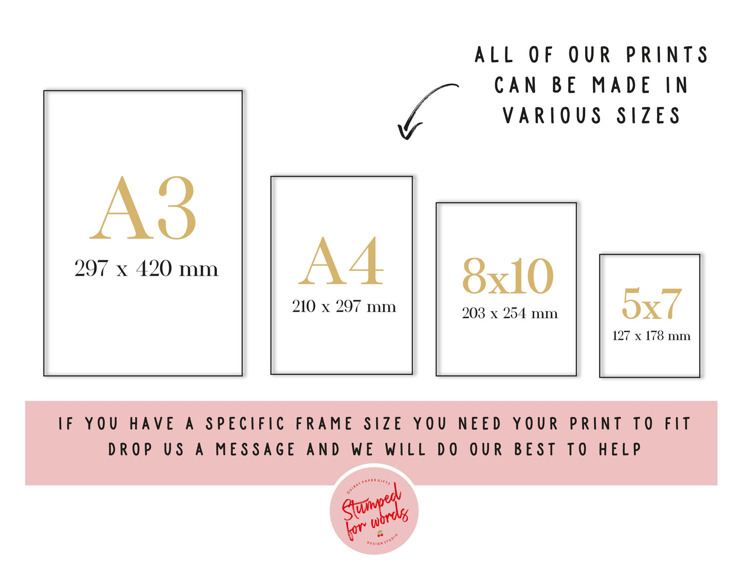 Custom Real Foil Wall Print