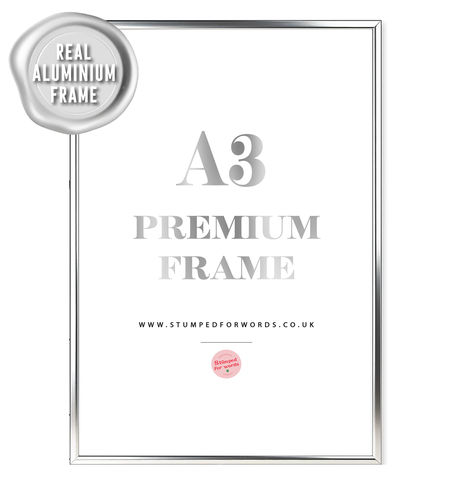 Silver Aluminium A3 Frame