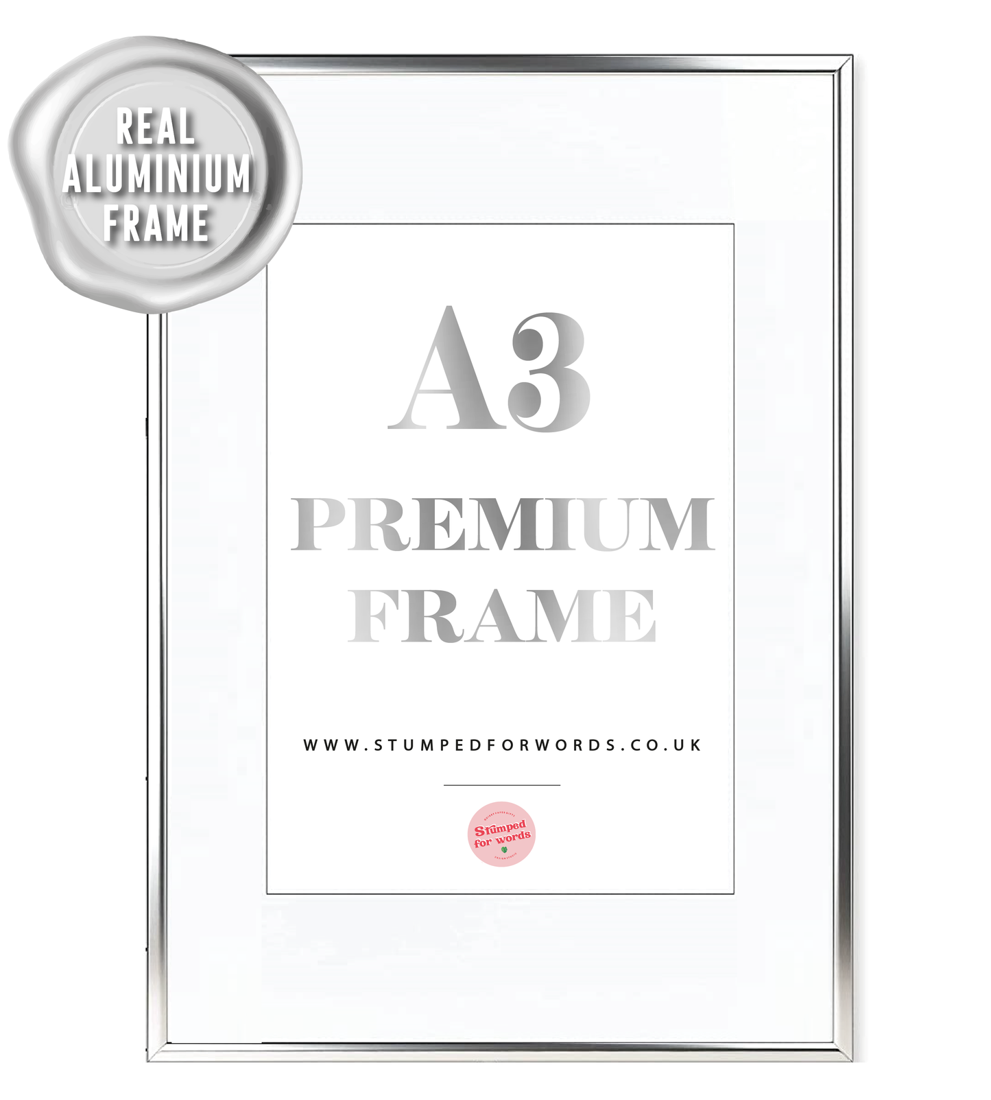 Silver Aluminium A3 Frame