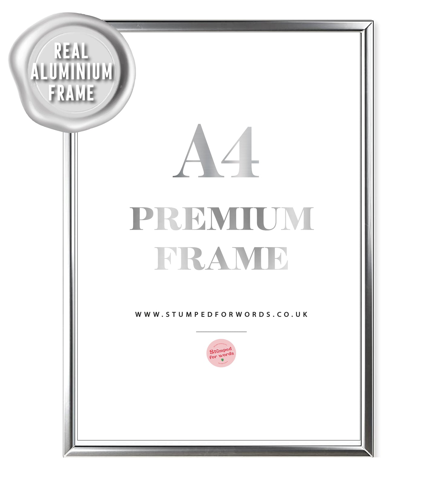 Silver Aluminium A4 Frame