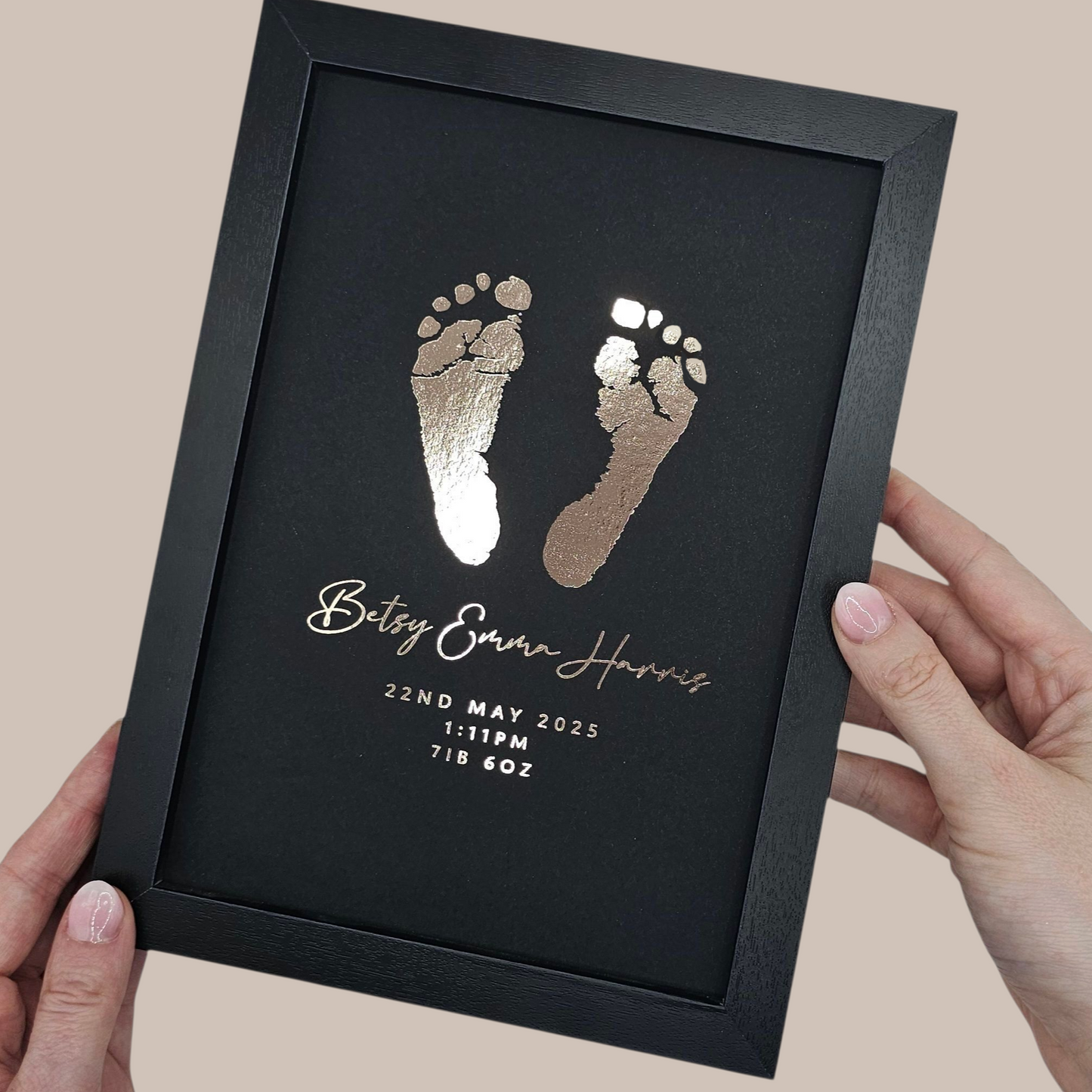 Baby Hand / Footprint Foil Print