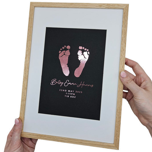 Baby Hand / Footprint Foil Print