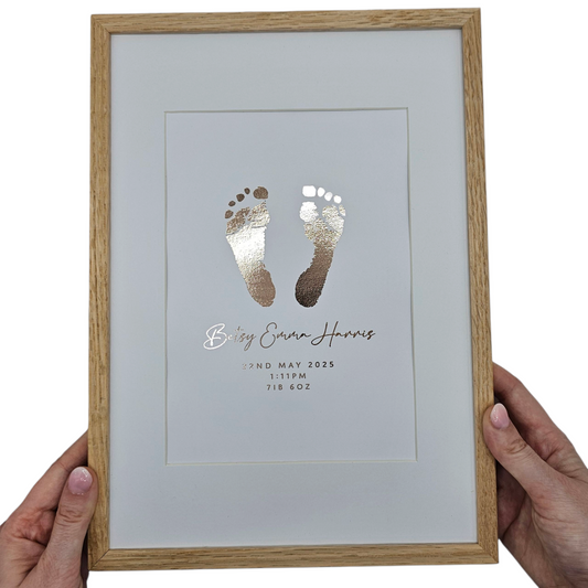 Baby Hand / Footprint Foil Print