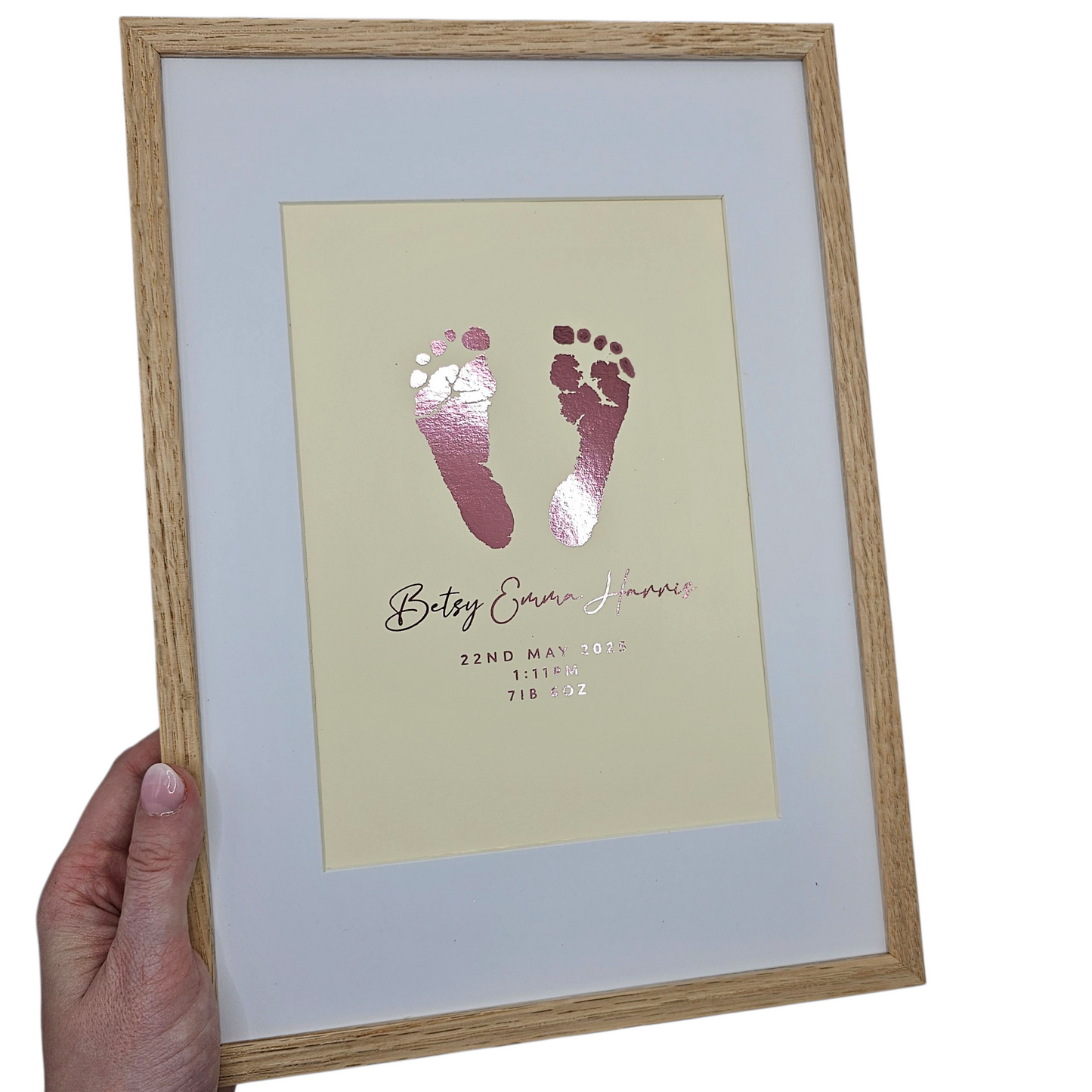 Baby Hand / Footprint Foil Print