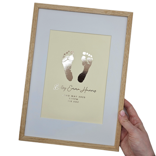 Baby Hand / Footprint Foil Print