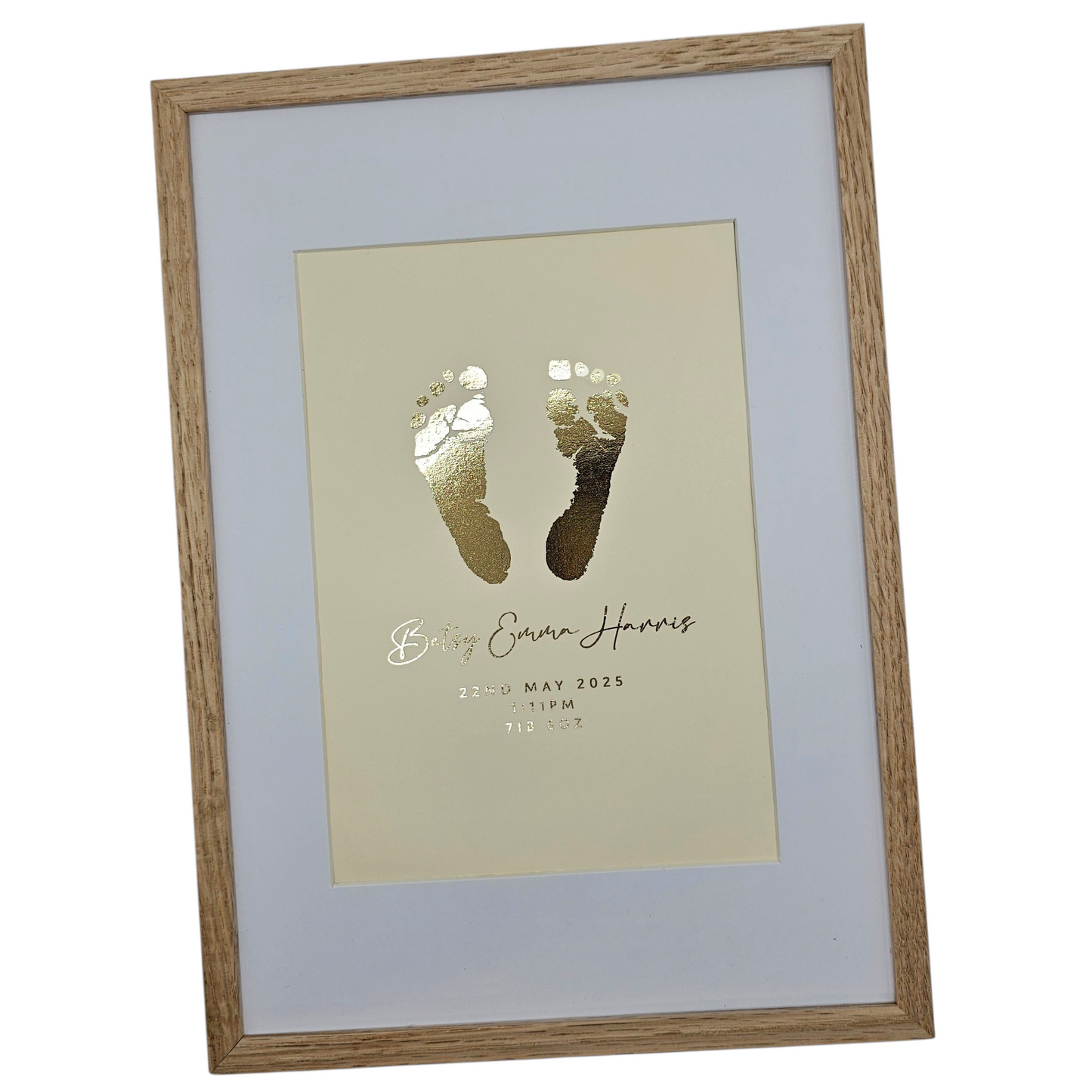 Baby Hand & Footprint Foil Print