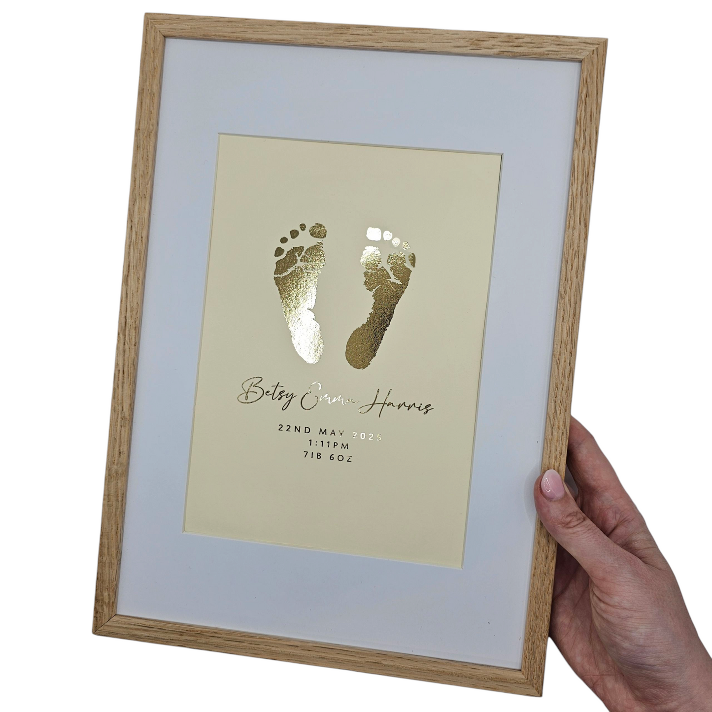 Baby Hand & Footprint Foil Print