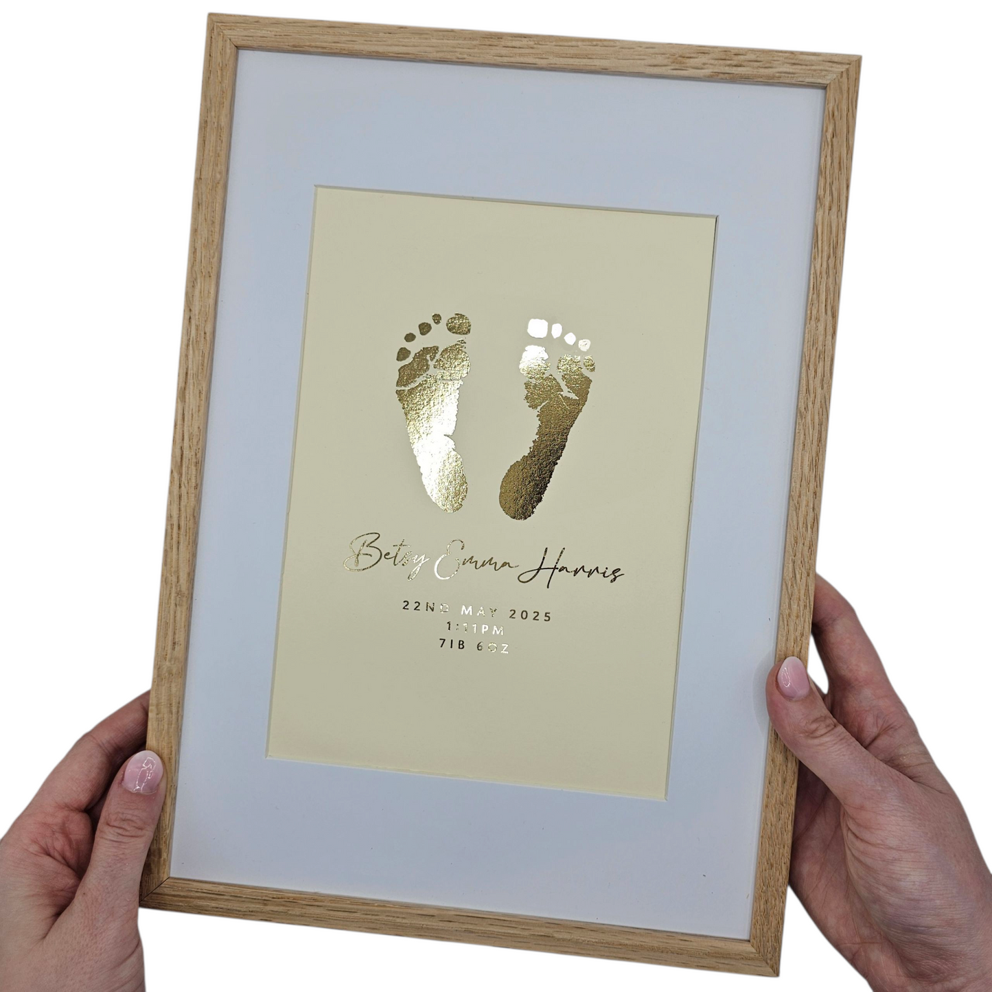 Baby Hand & Footprint Foil Print