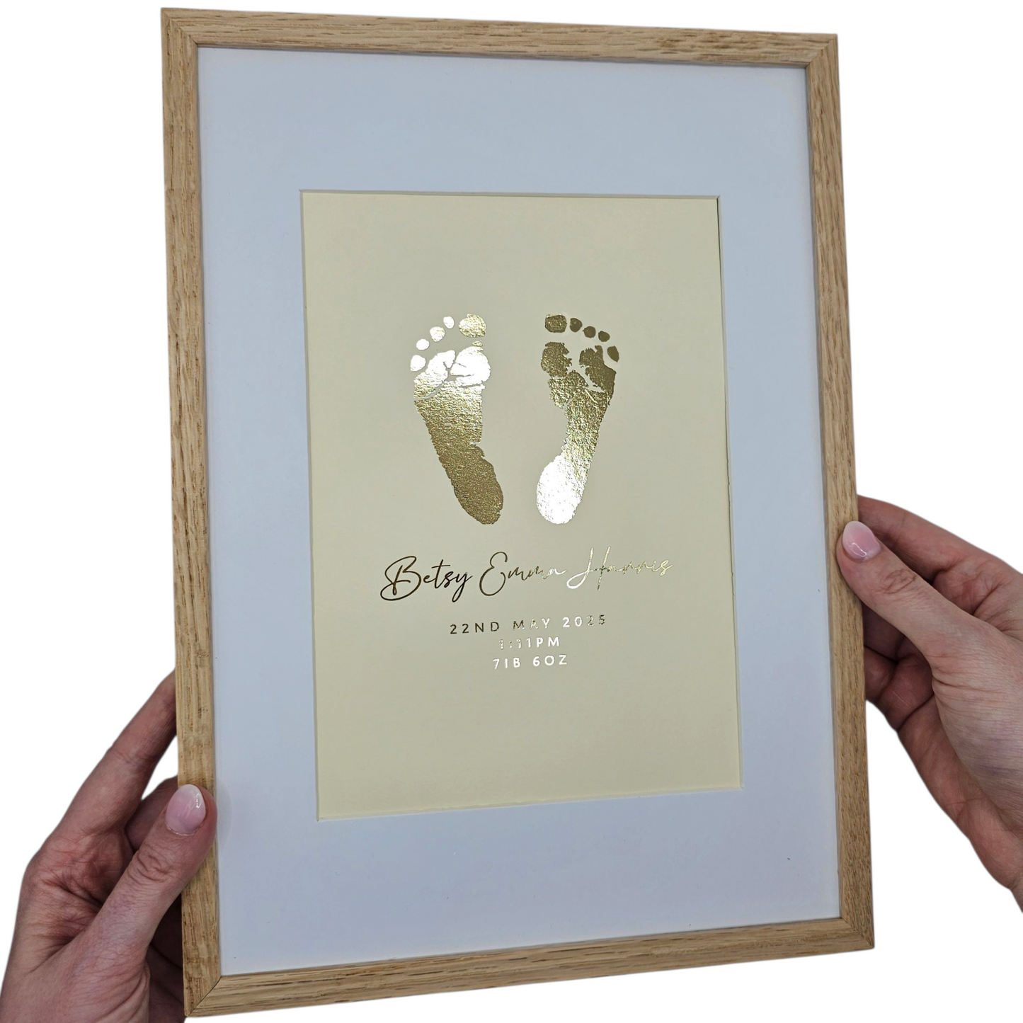 Baby Hand & Footprint Foil Print