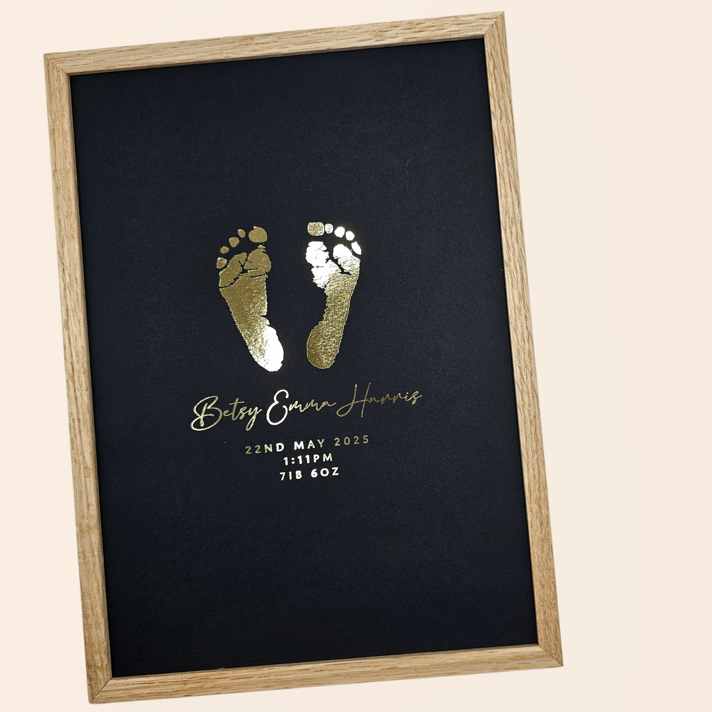 Baby Hand & Footprint Foil Print