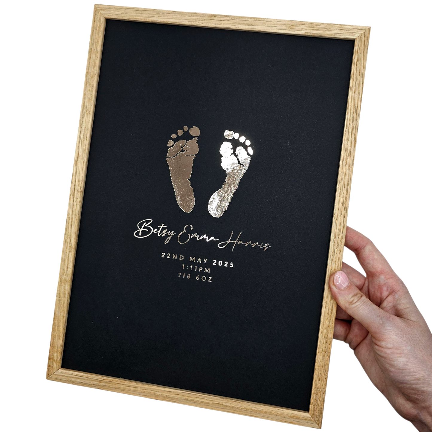 Baby Hand & Footprint Foil Print