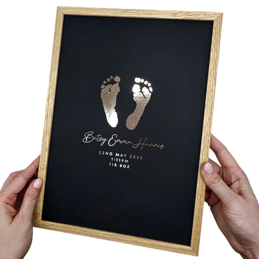 Baby Hand & Footprint Foil Print