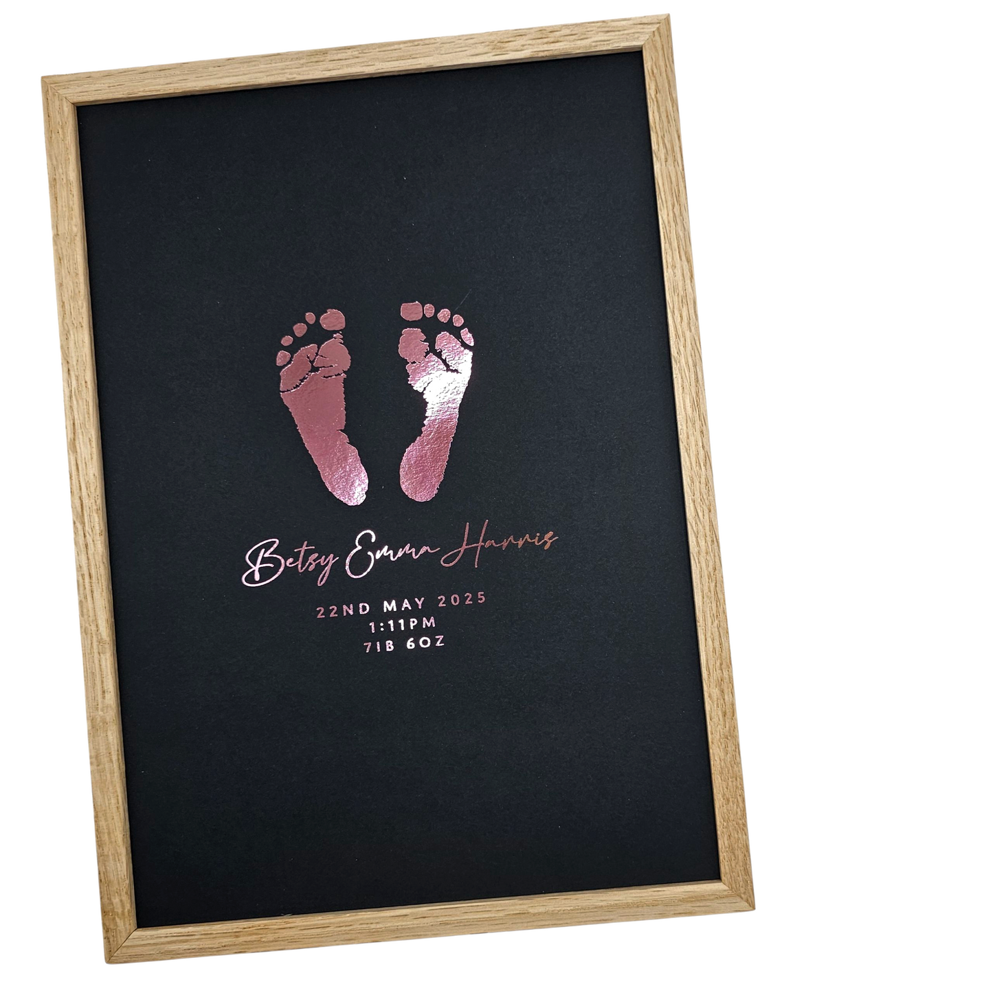 Baby Hand & Footprint Foil Print