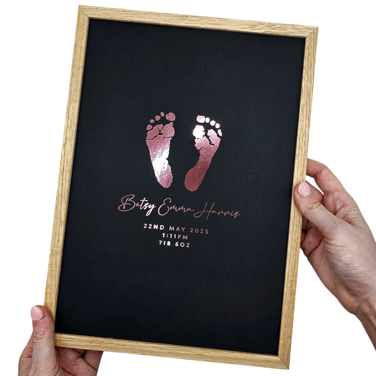 Baby Hand & Footprint Foil Print