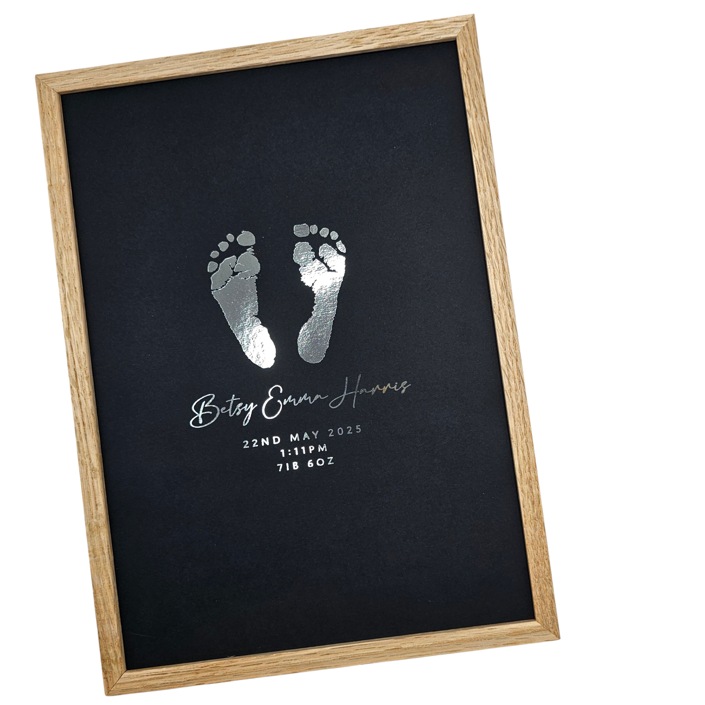 Baby Hand & Footprint Foil Print
