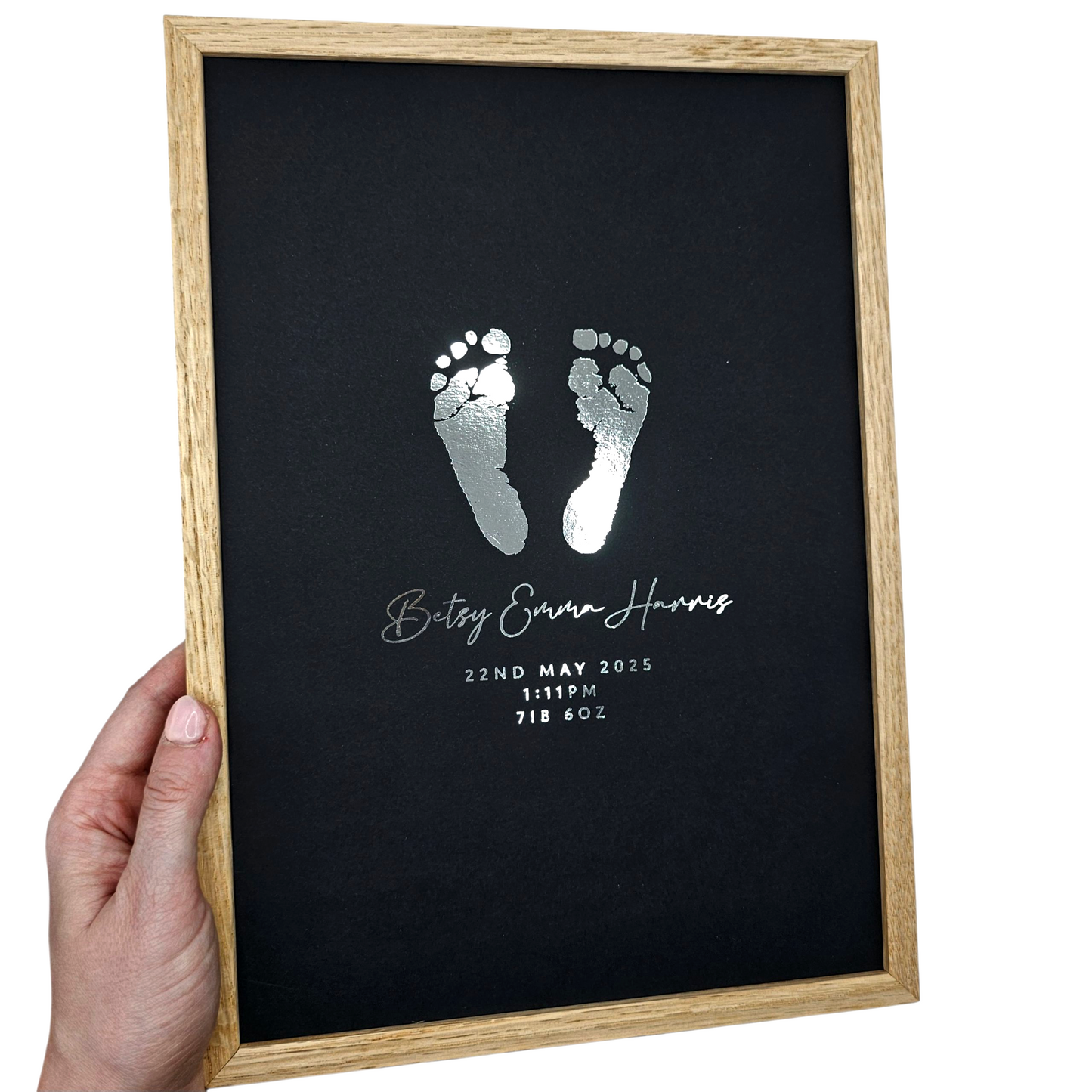 Baby Hand & Footprint Foil Print