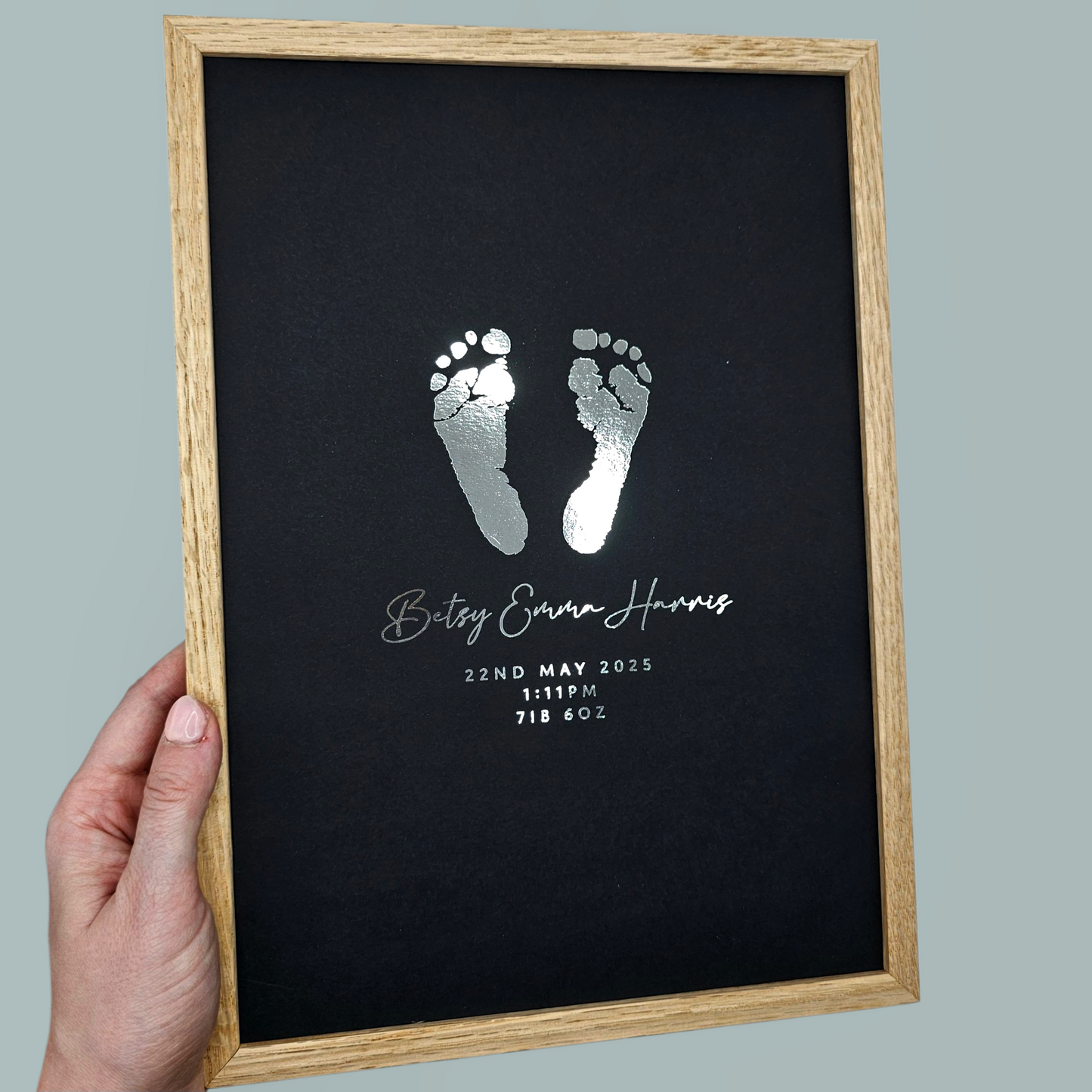 Baby Hand & Footprint Foil Print