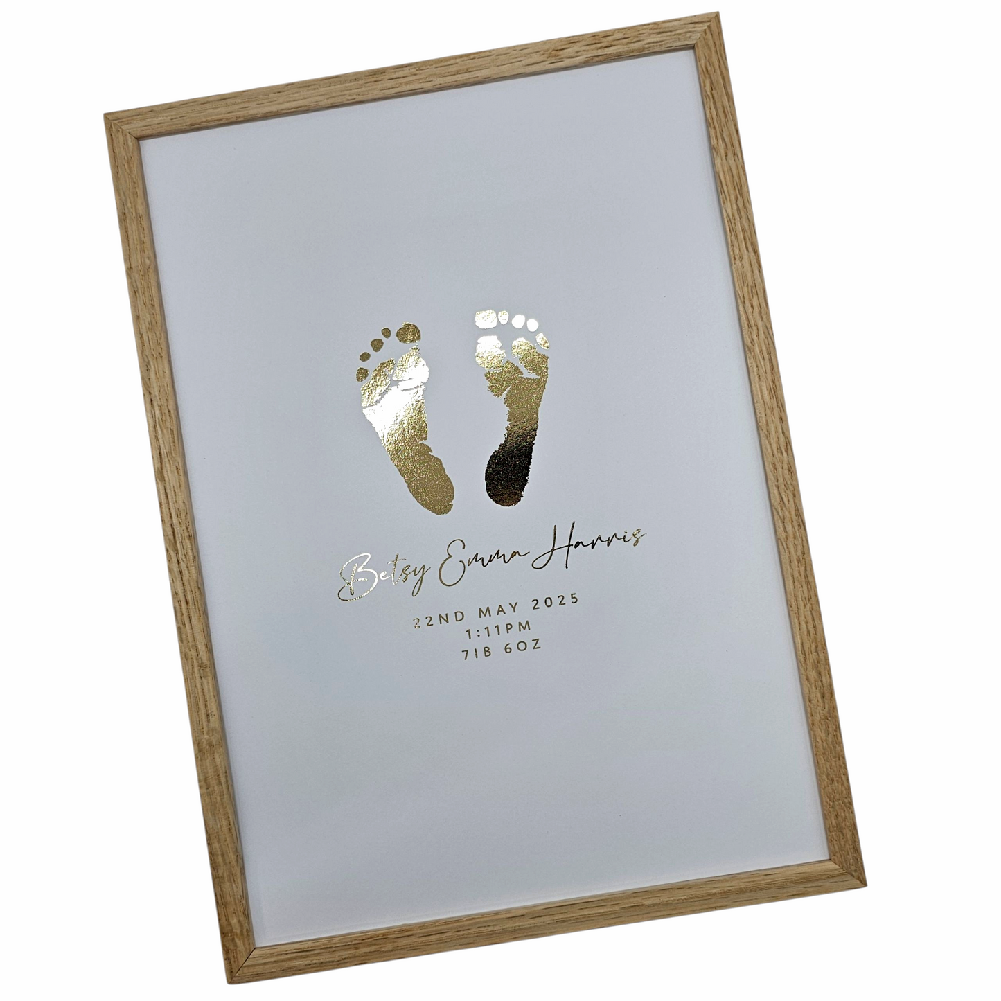 Baby Hand & Footprint Foil Print