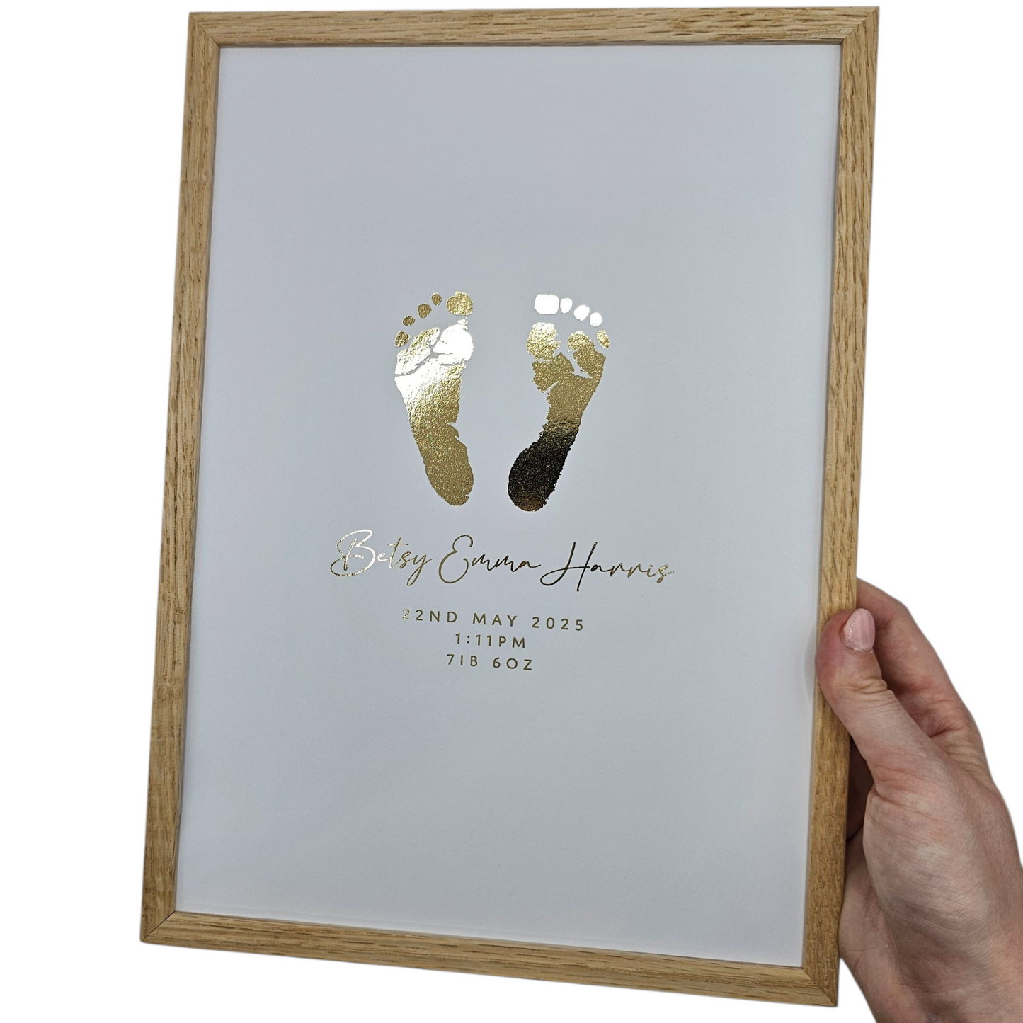Baby Hand & Footprint Foil Print