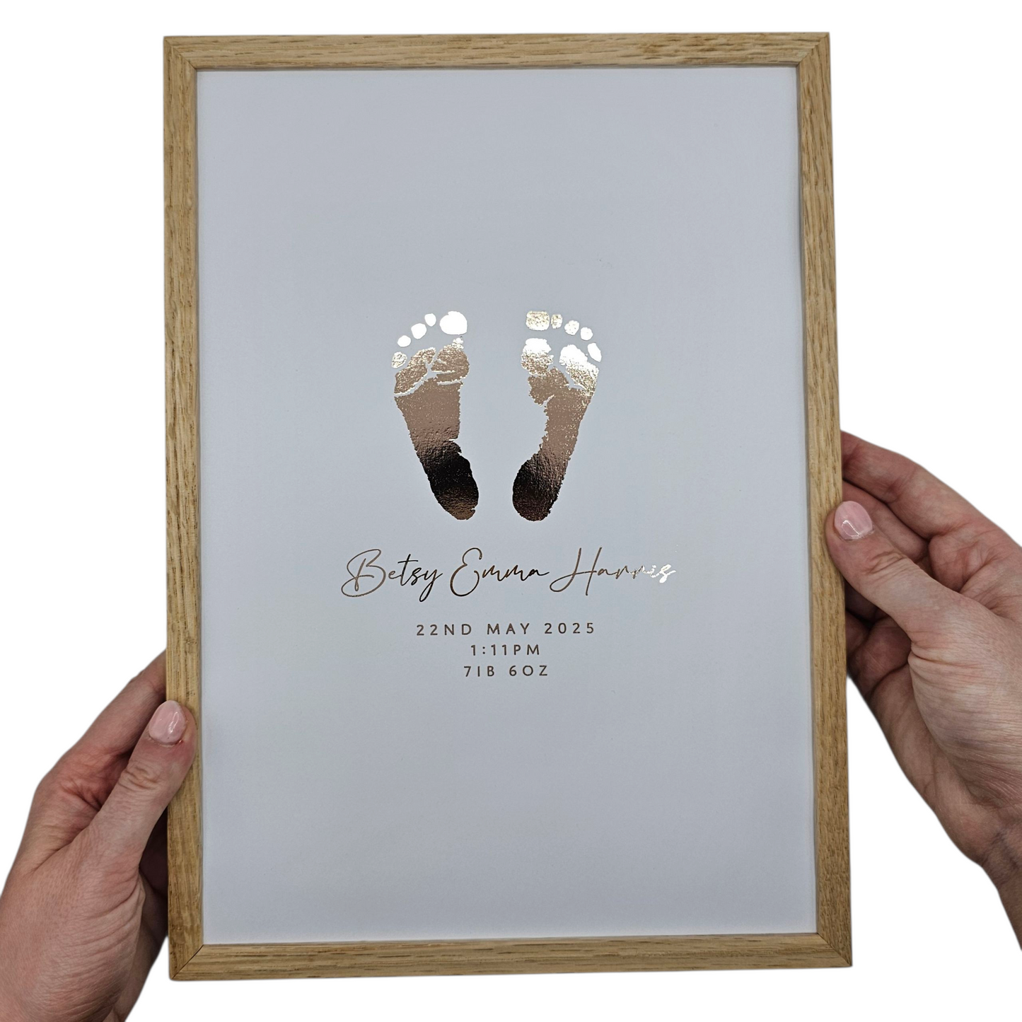 Baby Hand & Footprint Foil Print