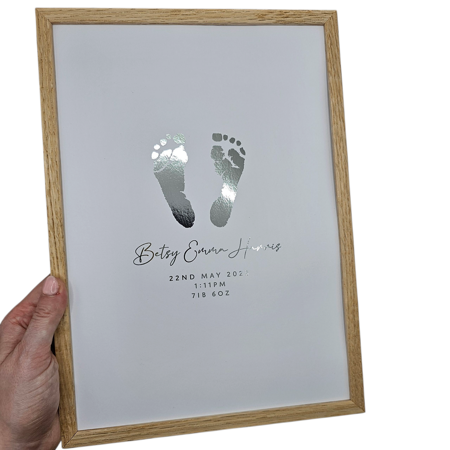 Baby Hand & Footprint Foil Print