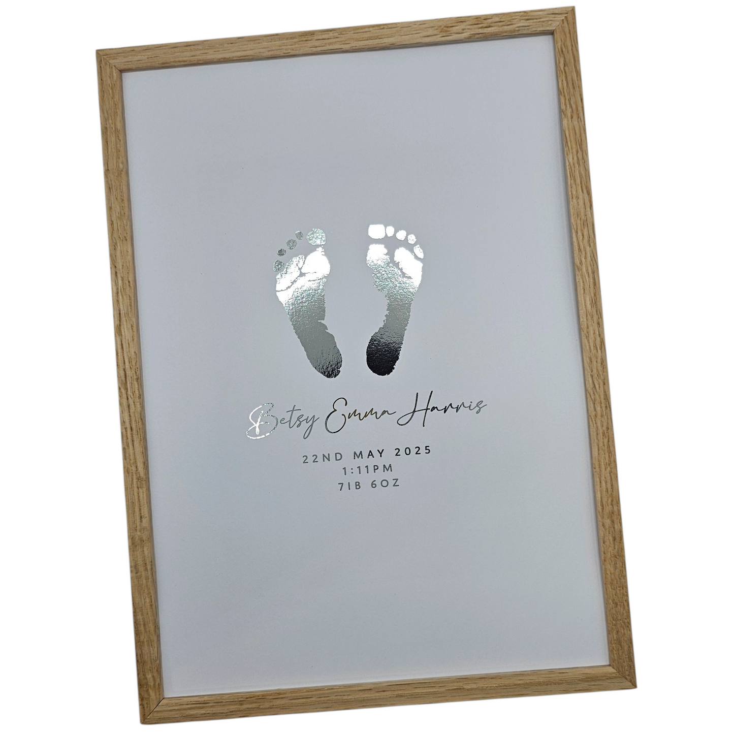 Baby Hand & Footprint Foil Print