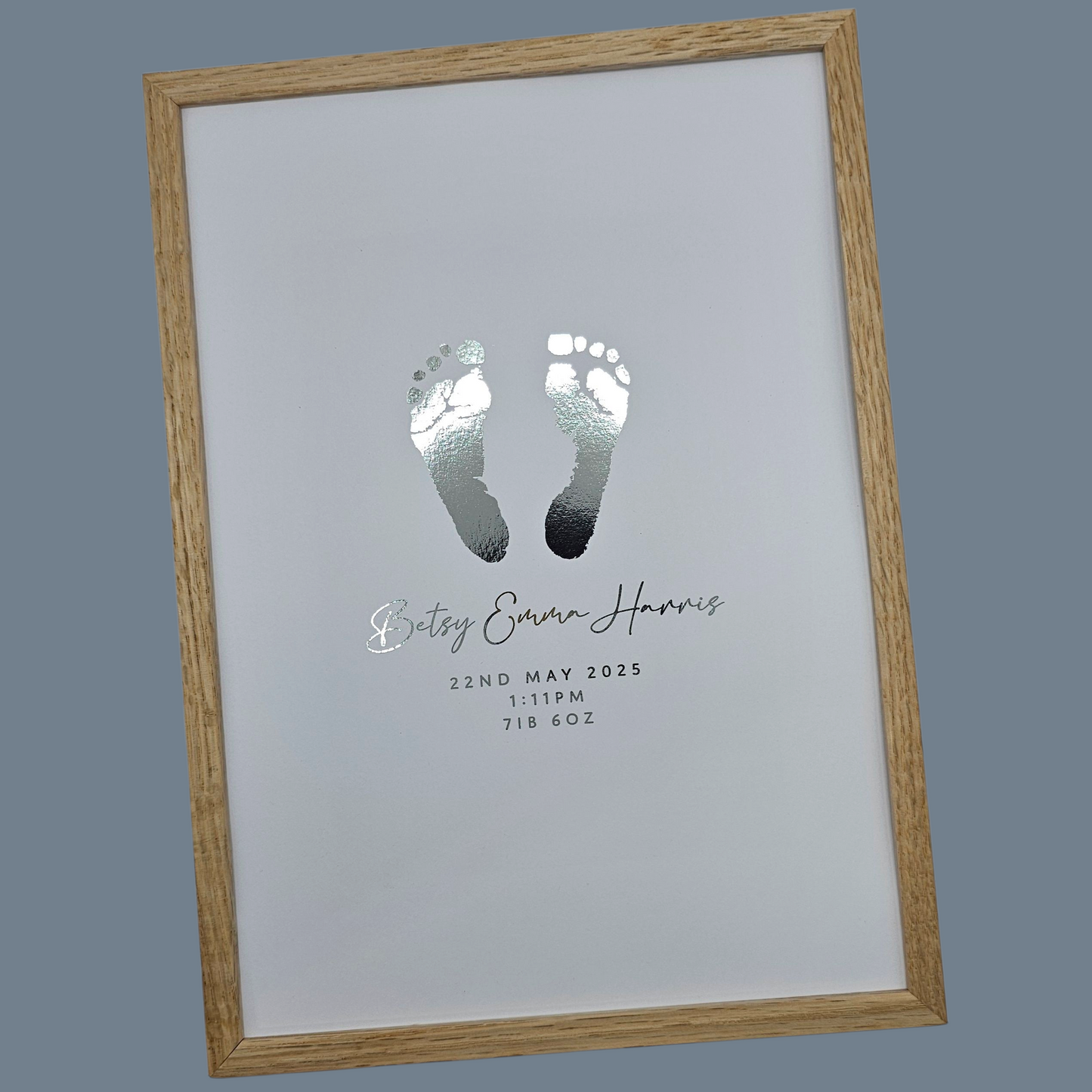 Baby Hand & Footprint Foil Print