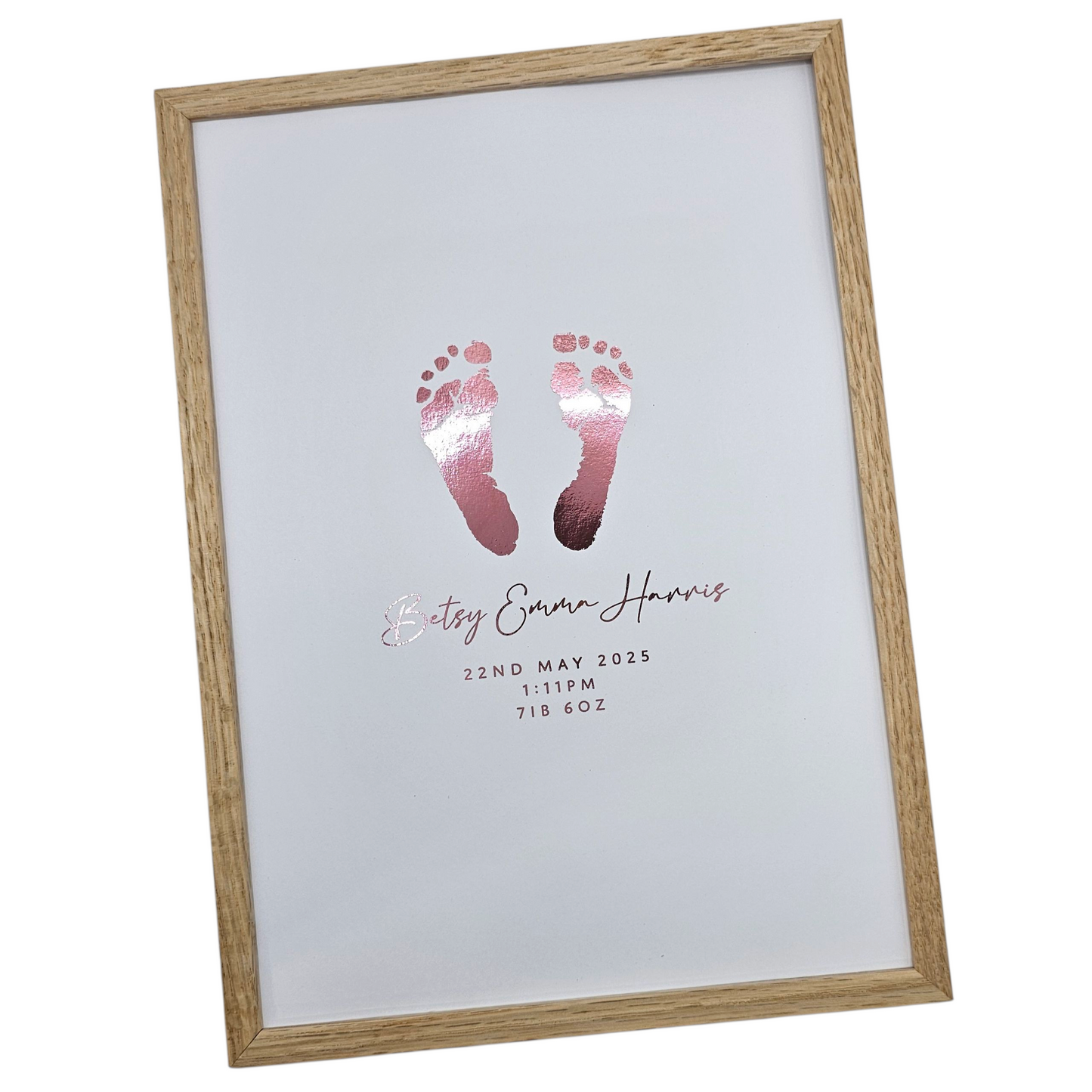 Baby Hand & Footprint Foil Print