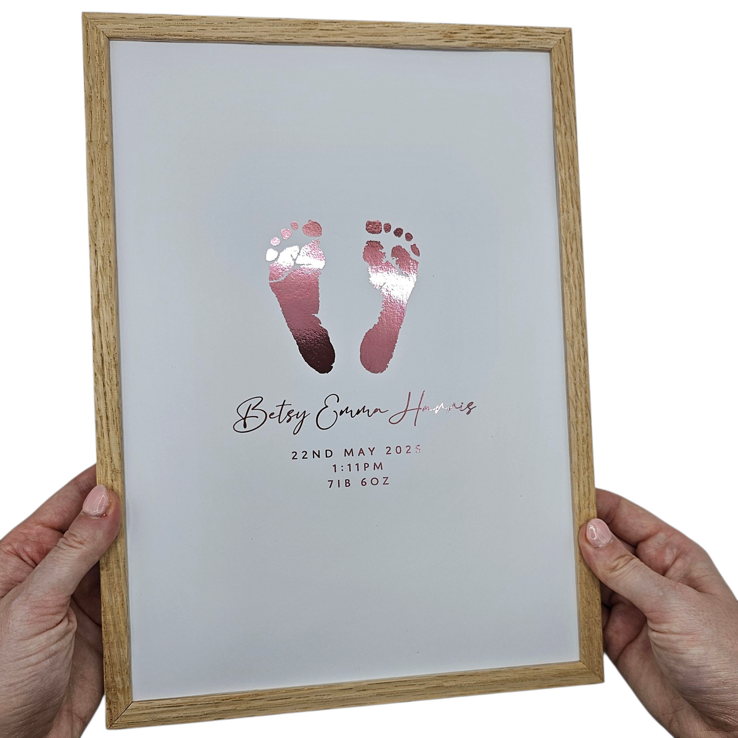 Baby Hand & Footprint Foil Print