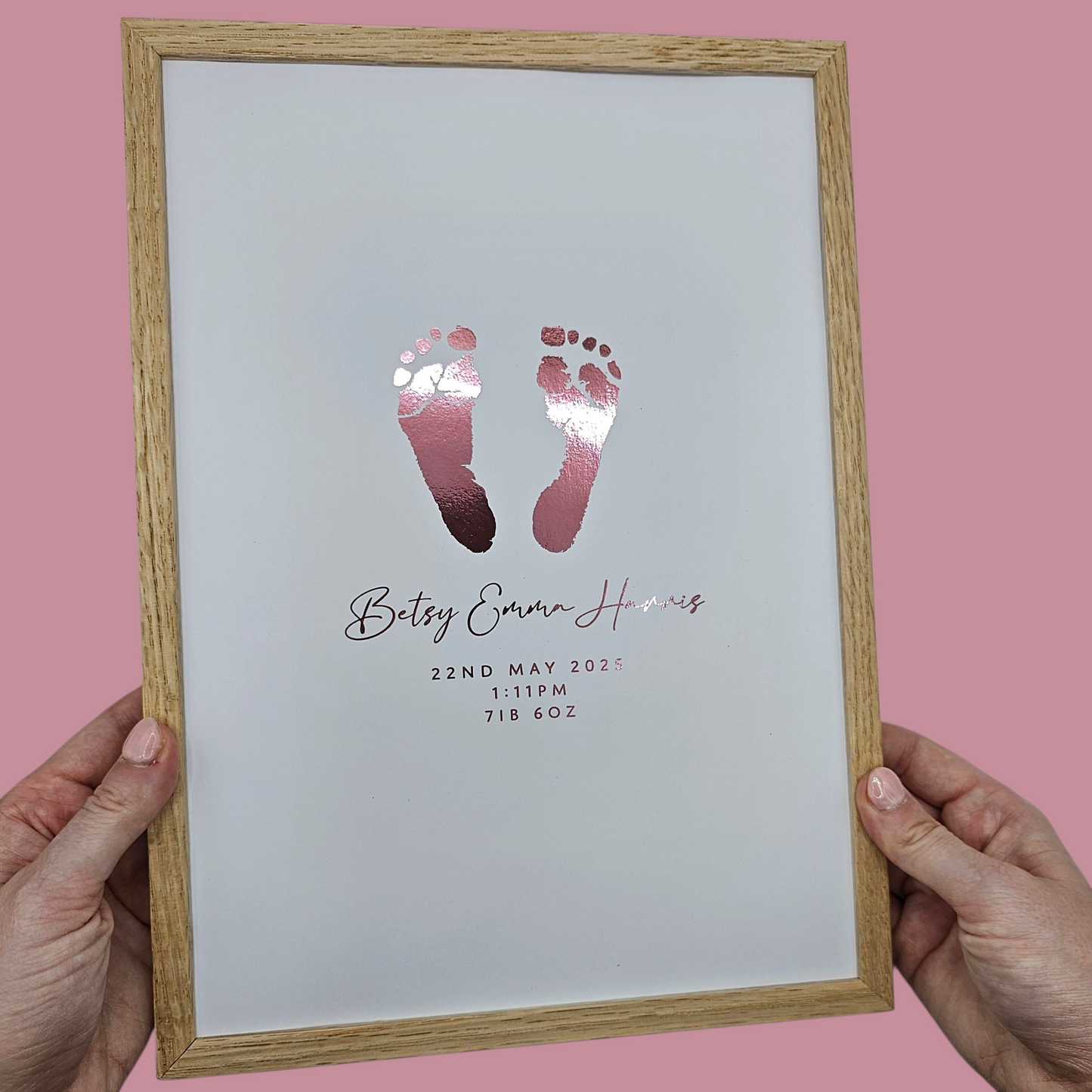 Baby Hand & Footprint Foil Print