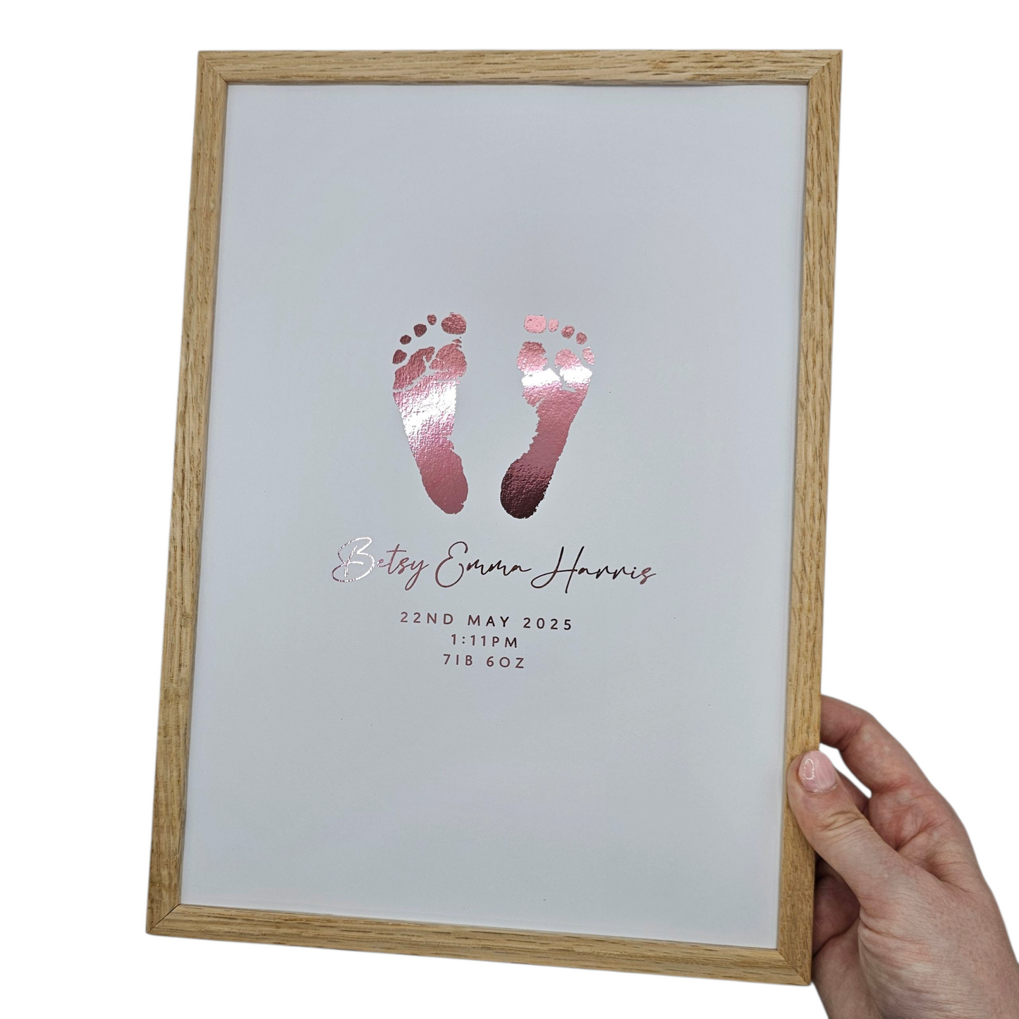 Baby Hand & Footprint Foil Print