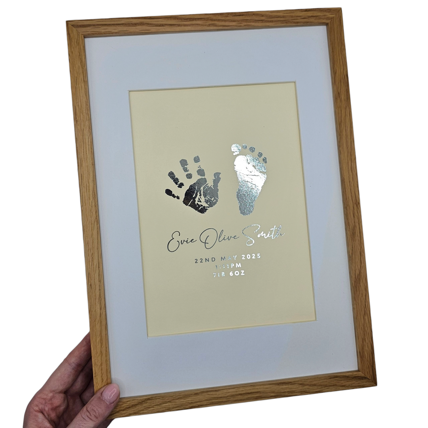 Baby Hand / Footprint Foil Print
