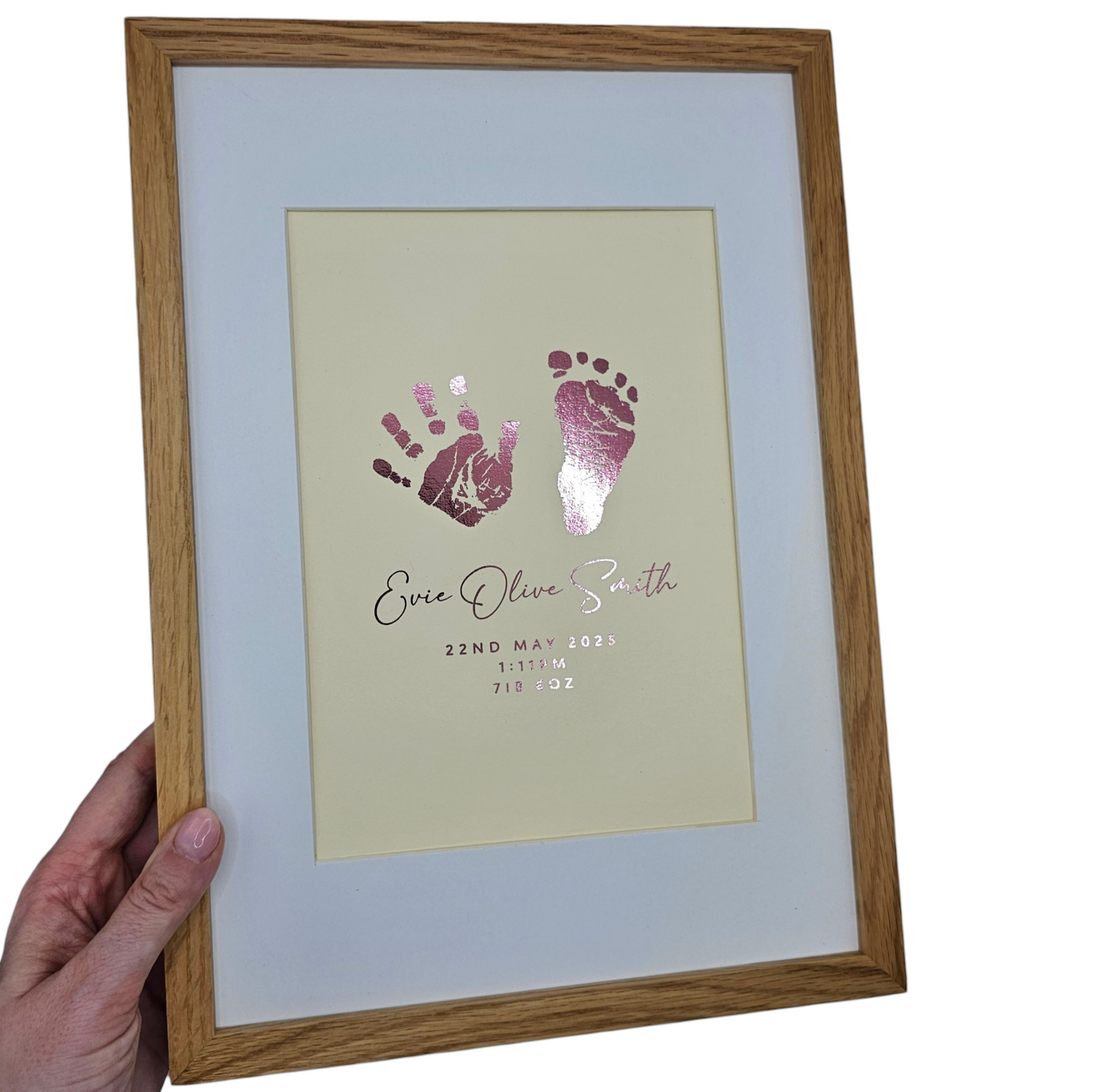 Baby Hand / Footprint Foil Print