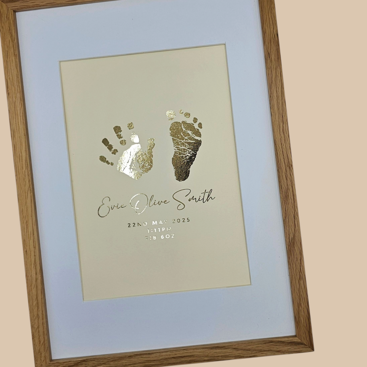 Baby Hand / Footprint Foil Print
