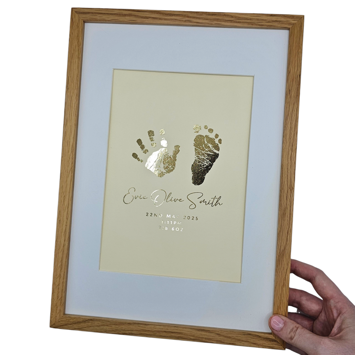 Baby Hand / Footprint Foil Print