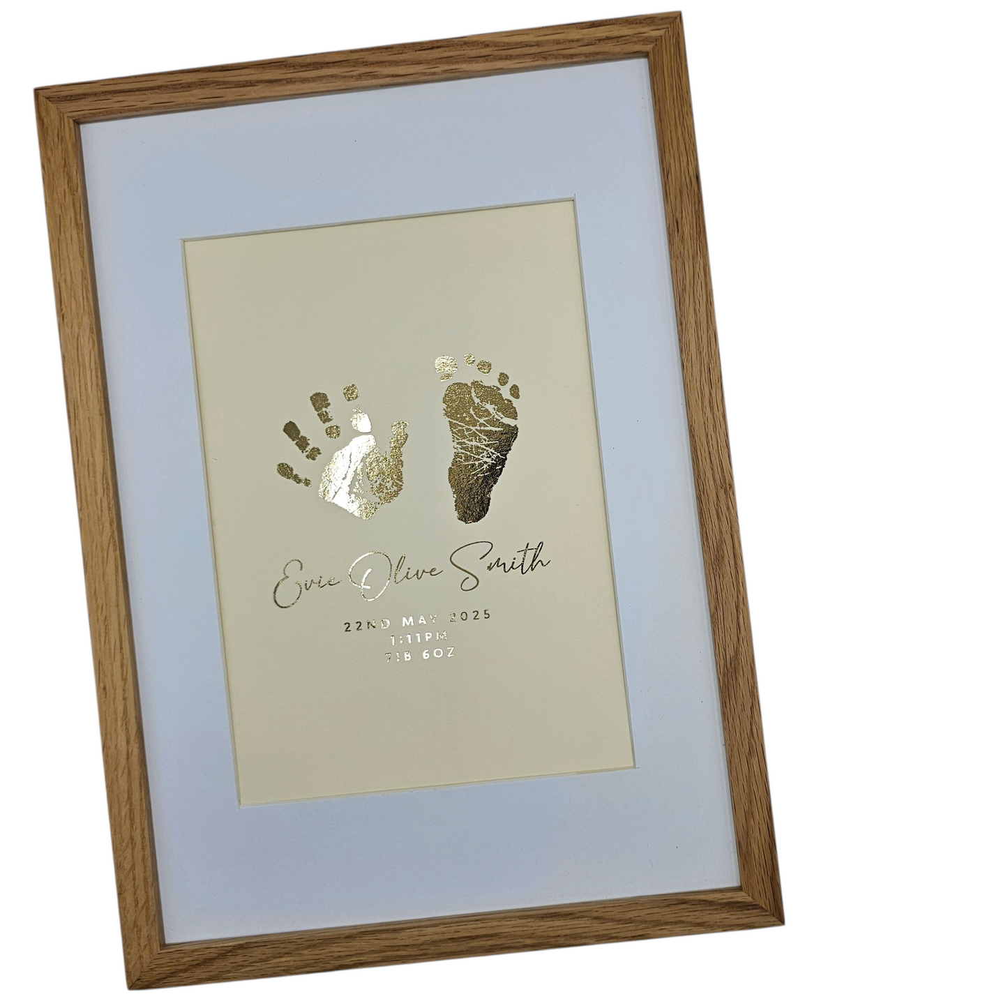Baby Hand / Footprint Foil Print