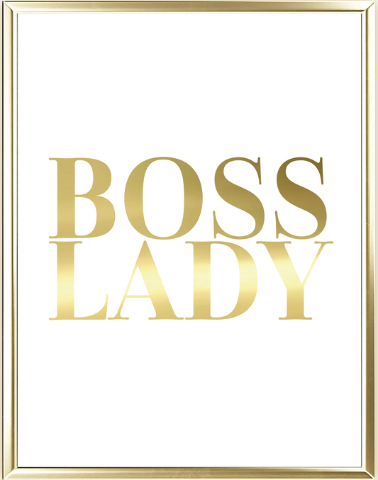 Boss Lady Foil Wall Print