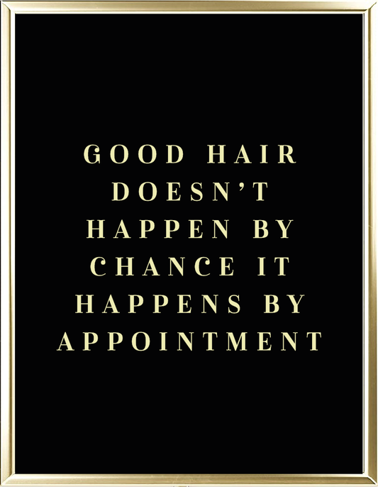 Good Hair Foil Wall Print