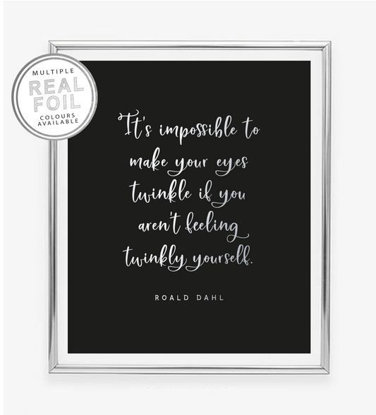 Feeling Twinkly Foil Wall Print