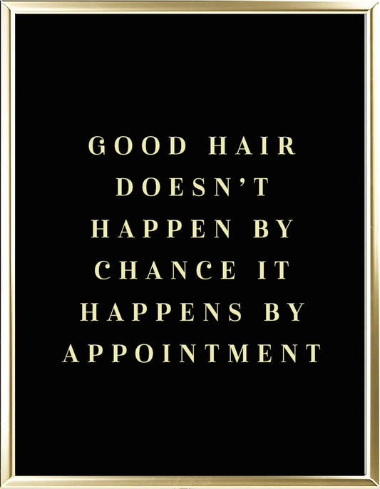 Good Hair Foil Wall Print