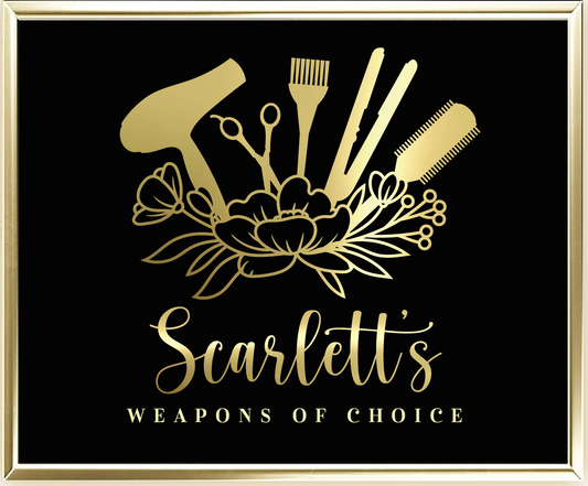 Custom Weapons Of Choice Foil Wall Print