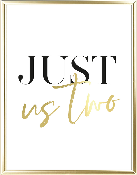 Just Us Two Foil Wall Print