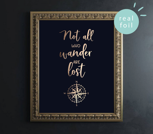 Wander Foil Wall Print