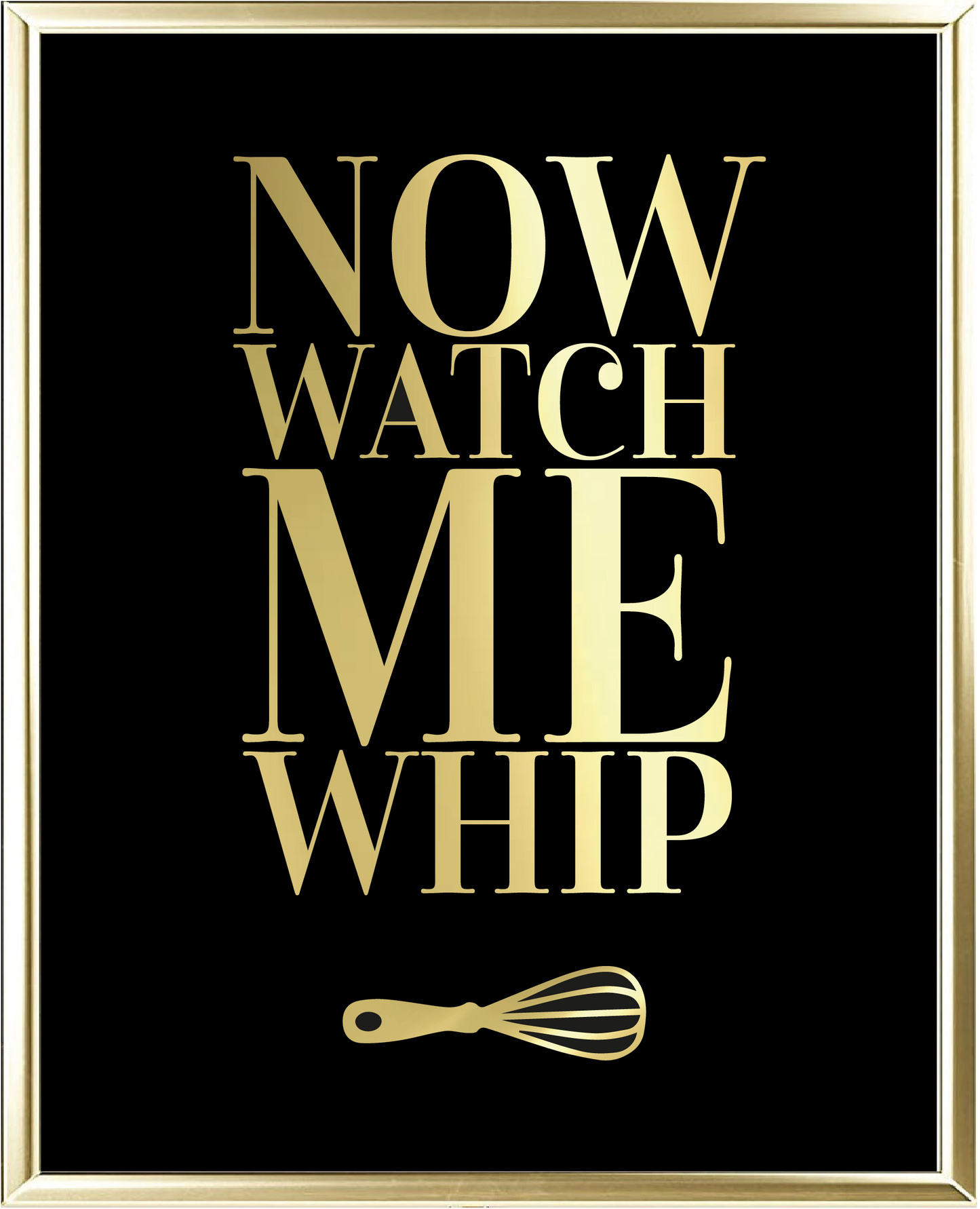 Whip Foil Wall Print